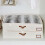 Space Saving Under Bed Storage Unit for Home Organization Comforter Holder with Clear Window and Handle 6