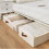 Space Saving Under Bed Storage Unit for Home Organization Comforter Holder with Clear Window and Handle 8