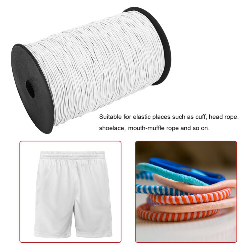 1.5mm 500m White Elastic Bungee Rope 1