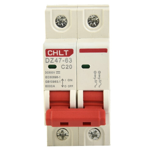 Διακόπτης DC500V2Pole Διπλό MCB Ηλιακό PV10 16 20 32 40 63Amp 1