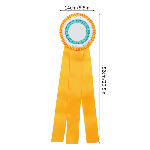 Deluxe Ribbon Rosette Badge Pin Award