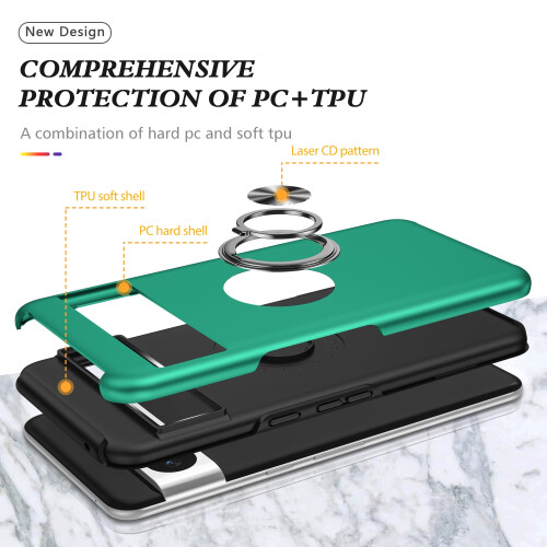 Θήκη για Google Pixel8, Μεταξωτή μαλακή θήκη για ανθεκτικό στην αφή με μαγνητική βάση 2
