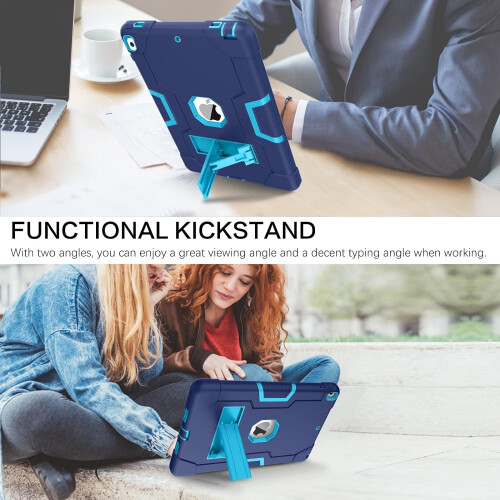 Capa resistente de 3 camadas com suporte: Compatível com iPad Air 3 (10,5", 2019) e iPad Pro 10,5" (2017) 2