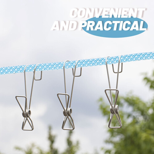 HEMOTON Clothesline Washing Props for outside Camping Essentials 2