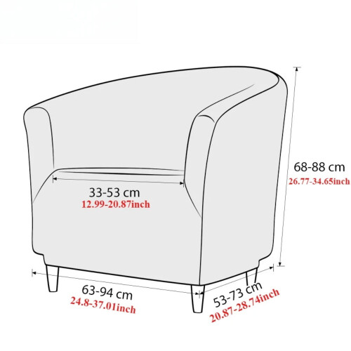 Housse extensible pour fauteuil de bain, jacquard doux, 1 pièce 2
