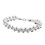 Silver Plated Woven Bead Chain Bracelet for Women 2