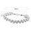Silver Plated Woven Bead Chain Bracelet for Women 5