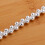Silver Plated Woven Bead Chain Bracelet for Women 7