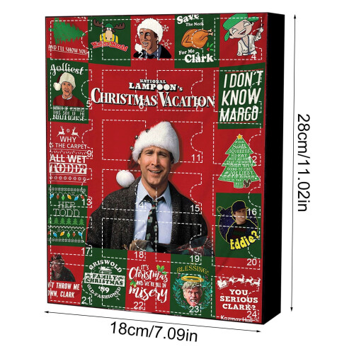 Ημερολόγιο Advent Χριστουγέννων 2025 του National Lampoon, 24ήμερη συλλογή ειδωλίων, 2