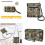 Σετ τσάντας Hobo Crossbody από δέρμα με στάμπα Hibiscus Palm Leaf και πορτοφόλι για γυναίκες, 5