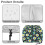 Daisy Print Toaster Cover 2 Slice, Small Appliance Cover for Kitchen with Adjustable Drawstring, Waterproof Bread Machine Protector 8