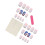 4η Ιουλίου Press-On Nails – 24 τεμάχια Bling Almond False Nails, Κόκκινη/Ασημένια Ρίγα, Αστέρια, 2