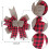 Φιόγκοι από λινάτσα Buffalo Plaid για στεφάνι – Πακέτο των 2, 12"x9.4", Ρουστίκ διακόσμηση 2