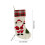 Christmas Stocking Santa Pattern Plaid Fluffy Cuff 18x7 Inch 3
