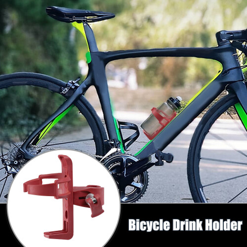 Bicycle Drink Holder Red Plastic 2 Pcs 1