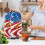Κάλυμμα σκόνης Sunflowers and The American Flag για χρήση στην κουζίνα, ανθεκτικό στις διαρροές 3