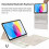 Θήκη πληκτρολογίου συμβατή με iPad 10ης γενιάς (10.9", 2022), Αποσπώμενο Smart TouchPad Folio με 3
