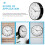 Unique Wall Clock Room Wall-mounted Clock Office 20x20x4cm Black 5