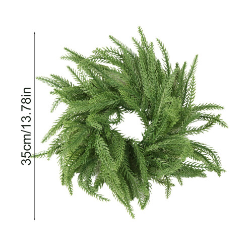 Julelysringkrans med bær i plastik, 1 stk. 2