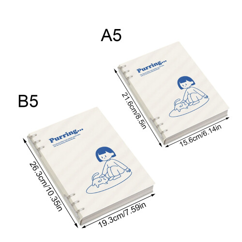 Detachable Ring Binder Notebook A5 B5 Smooth Paper 2
