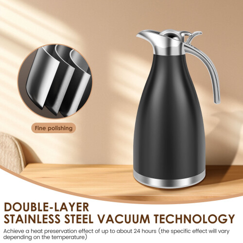 Thermal Coffee Jug Stainless Steel 2L 1