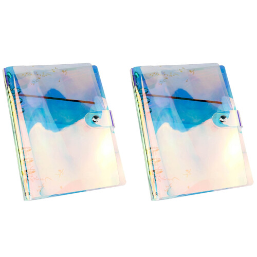 2Pièces Protège-Cahiers PVC Coloré Multi Pour École 2