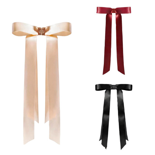 Magnetic Bow Hair Clips Tropical Sunset 3 pcs 1