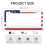 USA Flag License Plate Frames Red White Blue Aluminum 2-Pack 3
