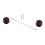 Front Axle Crash Protector Wheel Fork Slider, Directly Replace, Motorcycle Accessories, Easy to Install for 368D 368G 368E Red 4