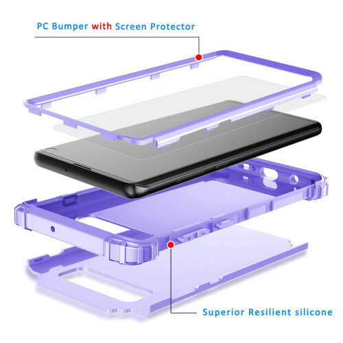 Θήκη για Galaxy S8Plus με σκληρυμένο γυαλί, διπλή επίστρωση, ανθεκτική προστασία από 2