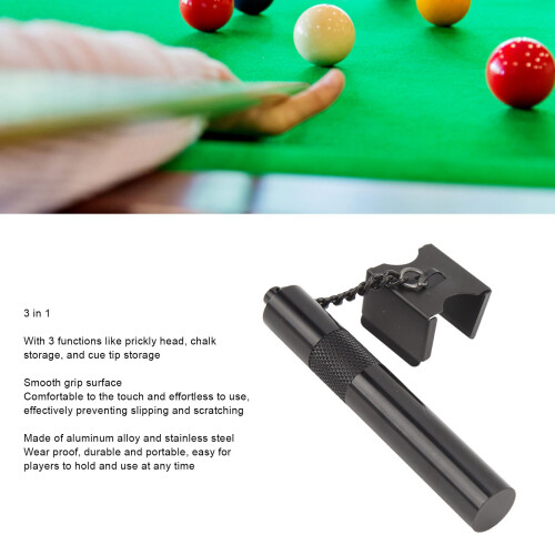 3 in 1 Snooker Cue Chalk Storage Pricker 1