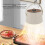 5V White Portable Range Hood, 18x40cm, 3-Speed 7