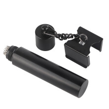 3 in 1 Pool Cue Chalk Holder Black 43g Pricker