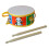 8 inch snare drum educational toy with drumsticks 3