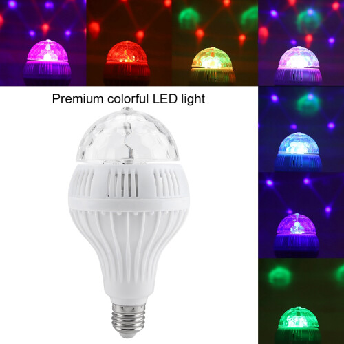 Περιστρεφόμενο LED strobe, φως μπάλας ντίσκο με λαμπτήρα πάρτι που ενεργοποιείται με 2