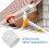Beige Plastic Gutter Guard for Downspouts Drain Cover with Leaf Filter 7