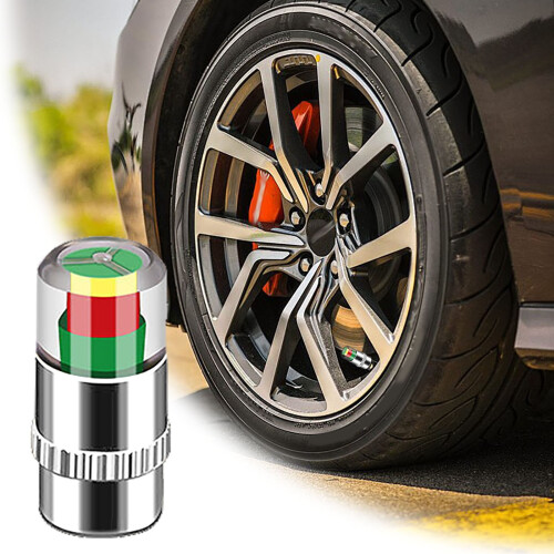 Tire Caps with Visual Indicator for TPMS 4-Pack 1