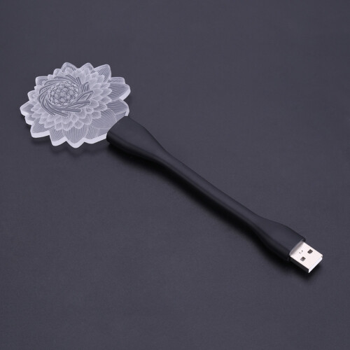 Συμπαγής και ελαφριά φορητή συσκευή USB με μίνι USB με ρυθμιζόμενο εύκαμπτο λαιμό, 2