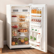 93L Under Counter Fridge Freestanding Refrigerator with Cooler Box, White