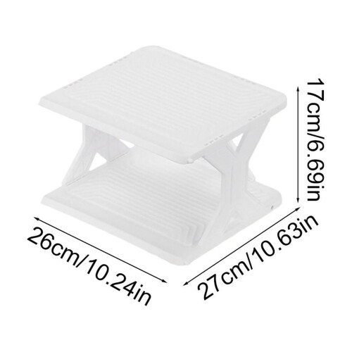 Scarpiera verticale in plastica a 2 ripiani 2