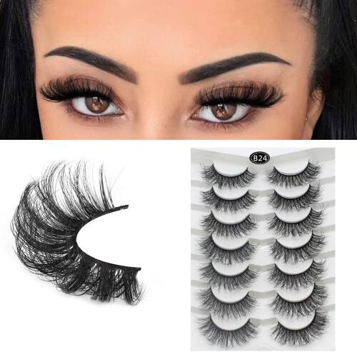 Eyelashes False Eyelashes Lashes 5 Pairs Soft Volume Eyelashes Packs for Dramatic 2