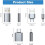 USB-C Adapter Pack 6pcs USB-A to USB-C USB 3.0 6
