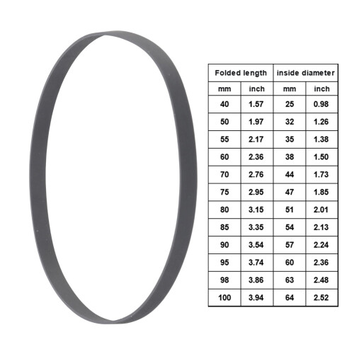4mm Flat Rubber Belt Low Vibrations Optimized For Antique Auditory Equipment Stretch Resistant Secure Grip 2
