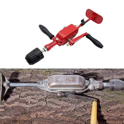 Hand Crank Drill DIY Adjustable Speed Comfortable Hand Tool for Professional 2