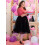 Women's Short Tutu Skirt with Sash Black M 3