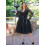 Women's Short Tutu Skirt with Sash Black M 4