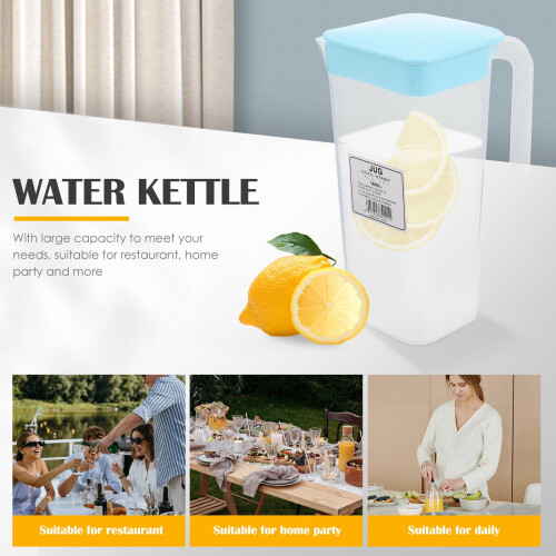 Κανάτα νερού HEMOTON Blue από PP για οικιακή χρήση Ιδανική για κρύο νερό και ποτά 1