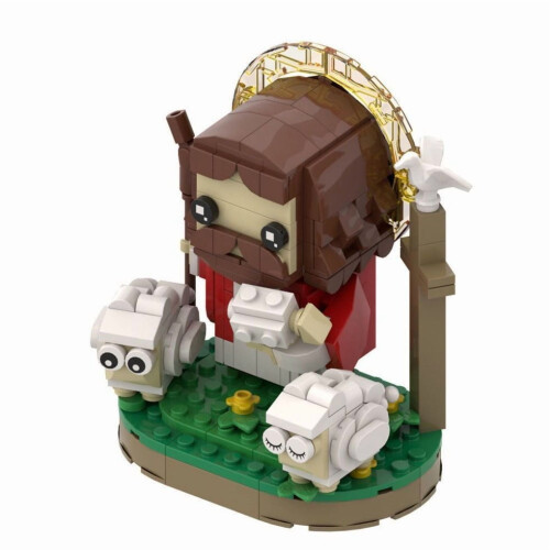 MOC280PCS Funbuild Creative Jesus Series Brickhead Building Block Shepherd Jesus Mini Figures Εκπαιδευτικά DIY Παιχνίδια 1