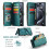 Θήκη πορτοφολιού crossbody με προστασία RFID για iPhone15Pro Max – Θήκη για 10 κάρτες, υποδοχή 2