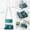 Θήκη πορτοφολιού crossbody με προστασία RFID για iPhone15Pro Max – Θήκη για 10 κάρτες, υποδοχή 3